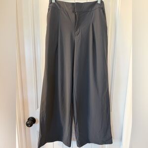 Athleta Pinnacle Trouser Wide-Leg Front Pleat Pants